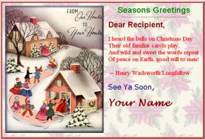 Free Christmas Card Pattern