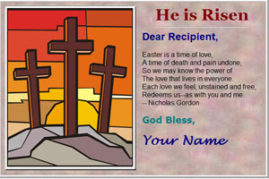 Free Easter Card Pattern - Easter, e-cards, ecards, easter greetings, easter cards, custom, blessings, palm sunday, good friday, lent, easter monday, create ecards