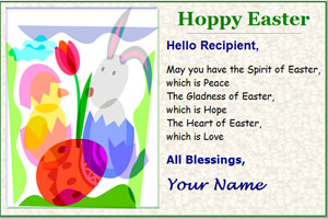 Free Easter Card Pattern - easter quotes, easter sayings, inspirational quotes, greeting card, card templates, special effects, create, send, free version