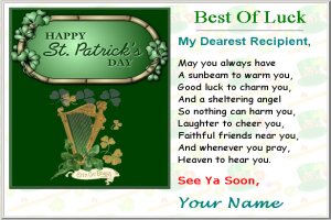 Free St. Patrick's Day Card Pattern - St. Patricks Day, irish, e-cards, St. Patrick's Day ecards, St. Patrick's Day greetings, custom, create ecards, greeting card, card templates